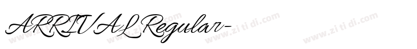 ARRIVAL Regular字体转换 ARRIVAL Regular字体转换